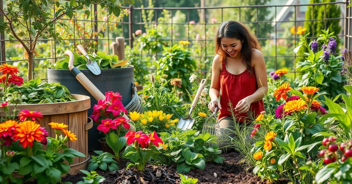 Jardin zéro déchet : 7 astuces pour transformer vos déchets verts en ressources précieuses